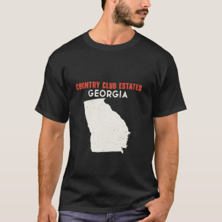 T-shirt Country Club Estates Georgia USA State America Tra