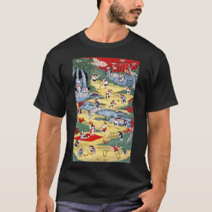 T-shirt Country japonaise Cats, Utagawa Kunitoshi