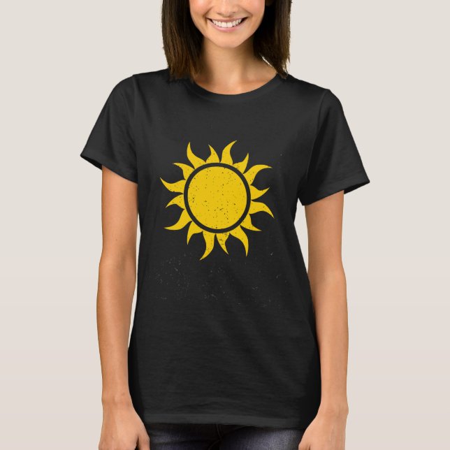 T-shirt Country Sun, mignon, simple (Devant)