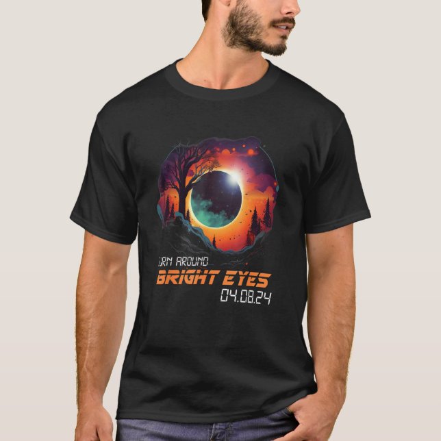 T-shirt Countryside Total Solar Eclipse 2024 Turn Around B (Devant)