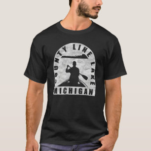 T-shirt County Line Lake Canoeing Michigan