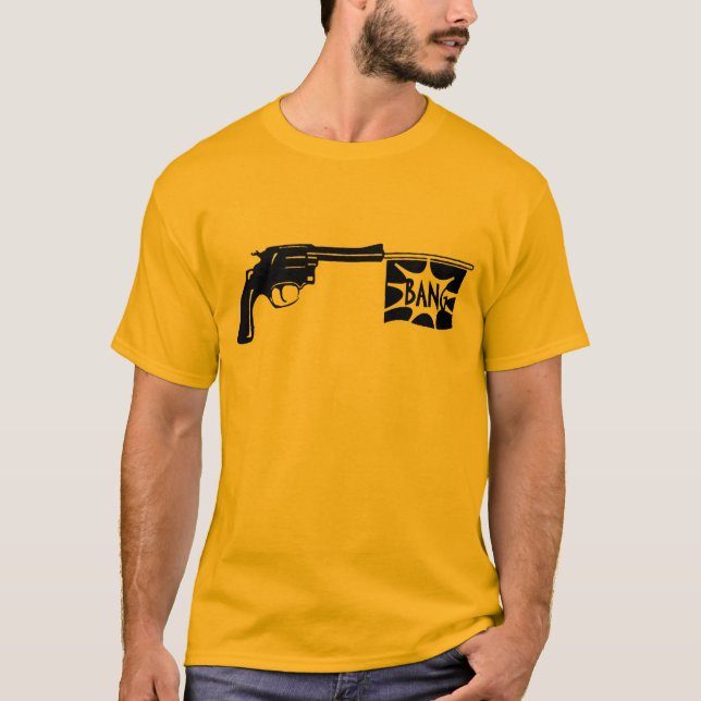 T-shirt coup d'arme à feu (Devant)