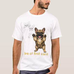 T-shirt Coup de foudre au premier parfum – Bouledogue fran