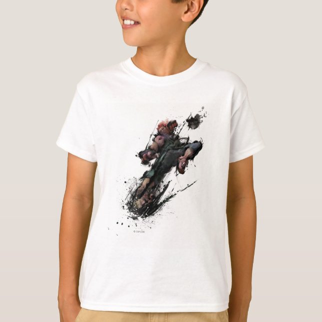 T-shirt Coup-de-pied d'Akuma (Devant)