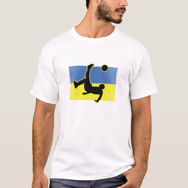T-shirt Coup-de-pied de bicyclette de l'Ukraine (Devant)