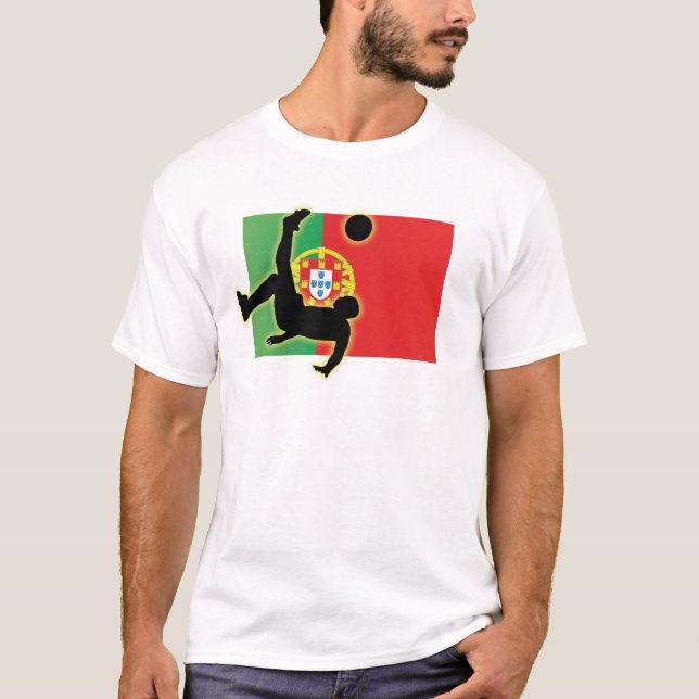 T-shirt Coup-de-pied de bicyclette du Portugal (Devant)