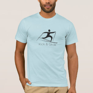 T-shirt Coup-de-pied et glissement