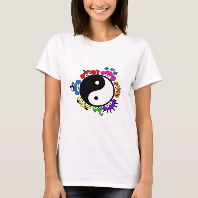 T-shirt coup d'oeil de yang de yin un huer G. (Devant)