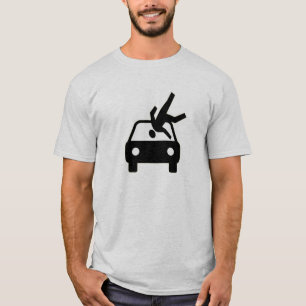 T-shirt Coup par la chemise de voiture