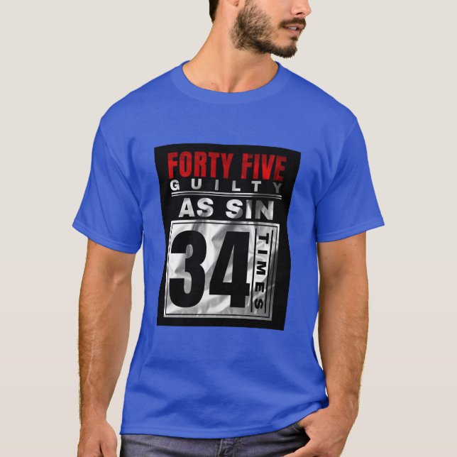 T-SHIRT COUPABLE DE TRUMP (Devant)