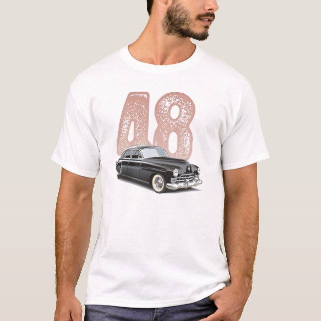 T-shirt Coupé 1948 de Cadillac de cru : Voiture classique (Devant)