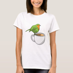 T-shirt Coupe Bird Coffee