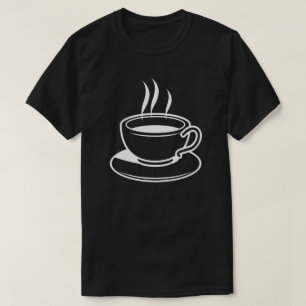 T-shirt Coupe chaude de café - Noir
