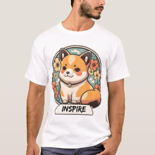T-shirt Coupe Cute Shiba Inu
