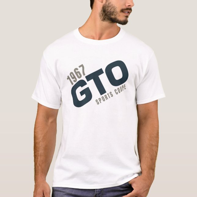 T-shirt Coupé de 1967 sports de GTO - turquoise de marin (Devant)