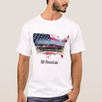 Coupé de 68 mustangs au-dessus de carte de drapeau