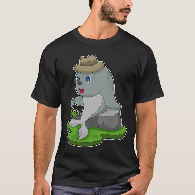 T-shirt Coupe de café de phoque (Devant)