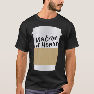T-shirt Coupe De Café De Soirée De Mariage Pour Le Métron