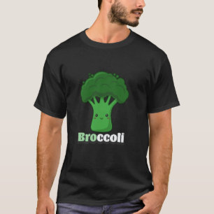 T-shirt Coupe de cheveux brocoli drôle vegan