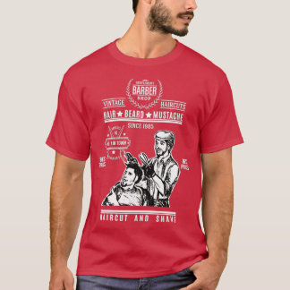 T-shirt coupe de cheveux vintage