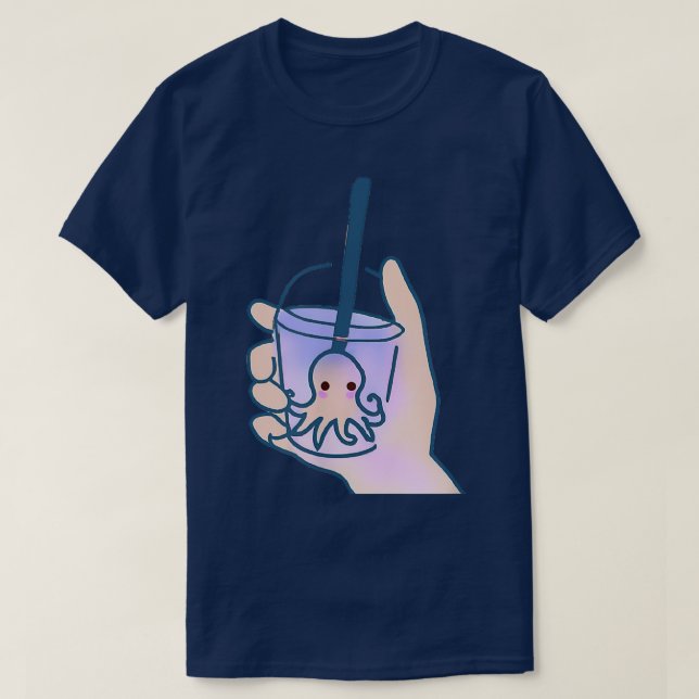 T-shirt Coupe de l'octopus Boba Bubble  (Design devant)