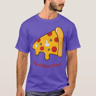 T-shirt Coupe de Pizza avec Nom Nom Nom Time tet 