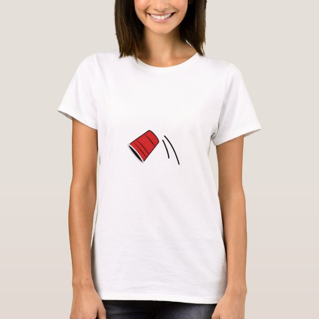 T-shirt Coupe de retouche Jeux de boisson Humour drôle (Devant)