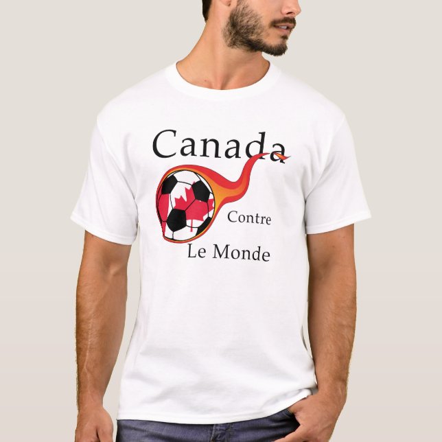 T-shirt Coupe du monde - Canada contre. Le monde (Devant)
