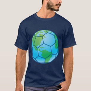 T-shirt Coupe du monde de football de la planète Terre