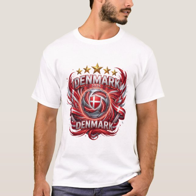 T-shirt Coupe du Monde FIFA 2026 - Danemark (Devant)