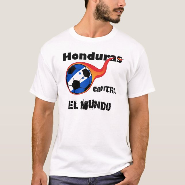 T-shirt Coupe du Monde - Le Honduras contre le monde (Devant)