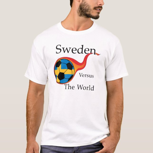 T-shirt Coupe du monde - Suède contre le monde (Devant)
