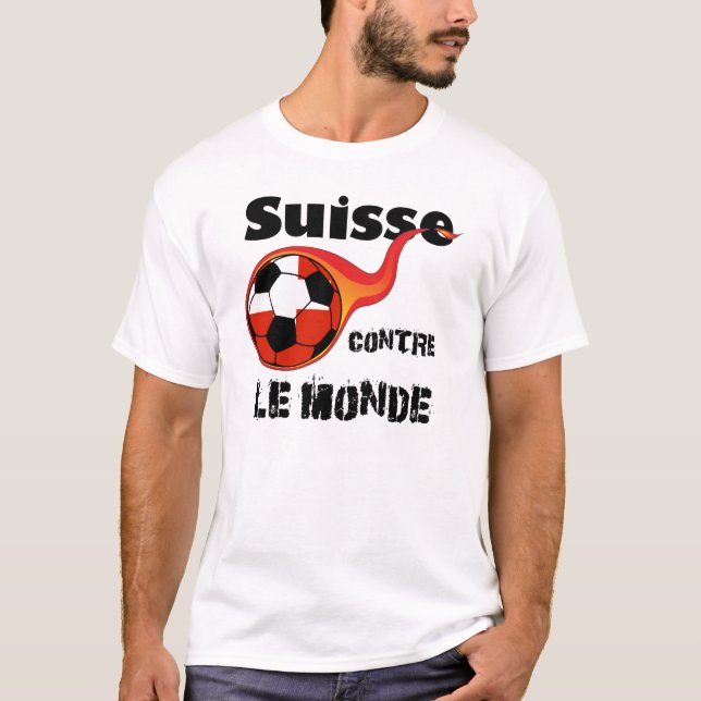 T-shirt Coupe du monde - Suisse contre monde (Devant)
