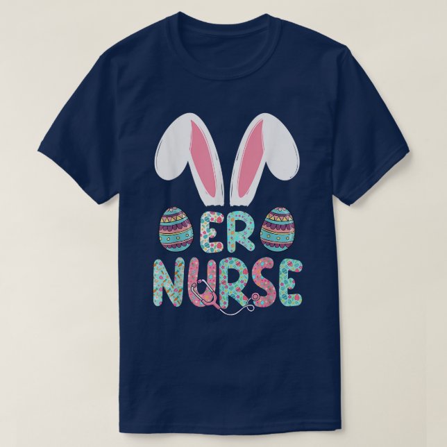 T-shirt Coupe Empreinte de léopard Visage Bunny Pâques Fem (Design devant)