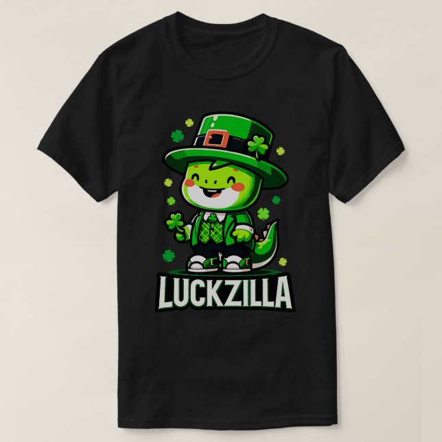 T-shirt Coupe joyeuse Luckzilla St Paddys Fête (Design devant)