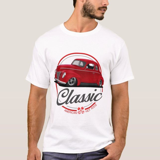 T-shirt Coupe rouge classique (Devant)