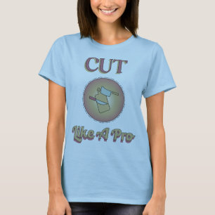 T-shirt Couper Comme Un Thème De Cuisine Pro