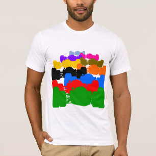 T-shirt Coupes-circuit vintages psychédéliques multiples