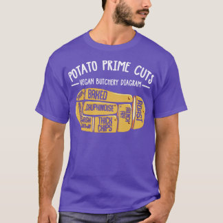 T-shirt Coupes de pommes de terre