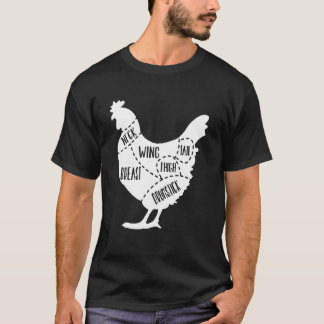 T-shirt Coupes de viande de poulet