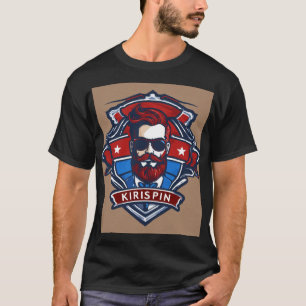 T-shirt Coupes Krispin : Logo Barber Shop Theme