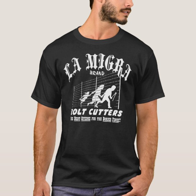 T-shirt Coupeurs de boulon de Migra de La (Devant)