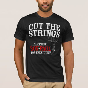 T-shirt Coupez la chemise de Ron Paul de ficelles