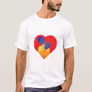 T-shirt Couple Abstrait