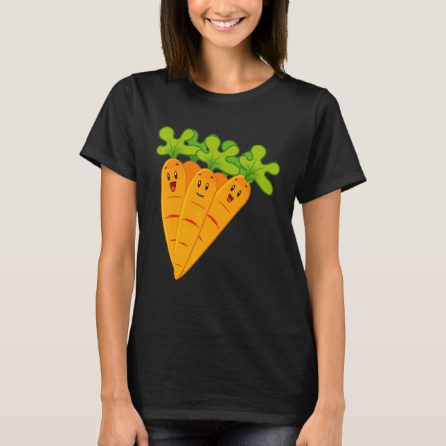 T-shirt Couple Costume Kid Fun Vegetable Carrot Halloween (Devant)