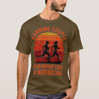 T-shirt Couple couple Hus et femme Sunset Mate Thé de Jogg