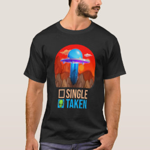 T-shirt Couple Couple Simple Ou Prise Alien OVNI Valentine