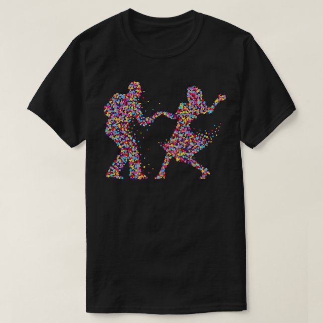 T-shirt Couple Dance Danser Danser Couple Cadeau (Design devant)