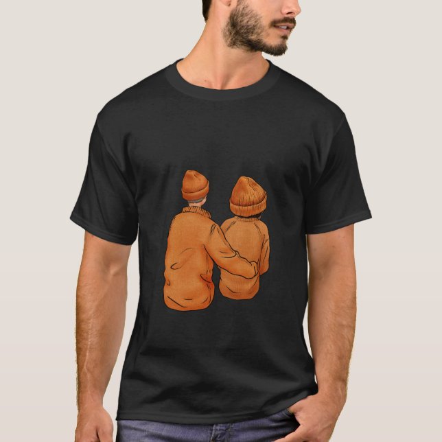 T-shirt couple d'automne (Devant)