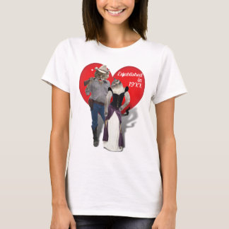 T-shirt Couple de chat 'Purrfect' Old West